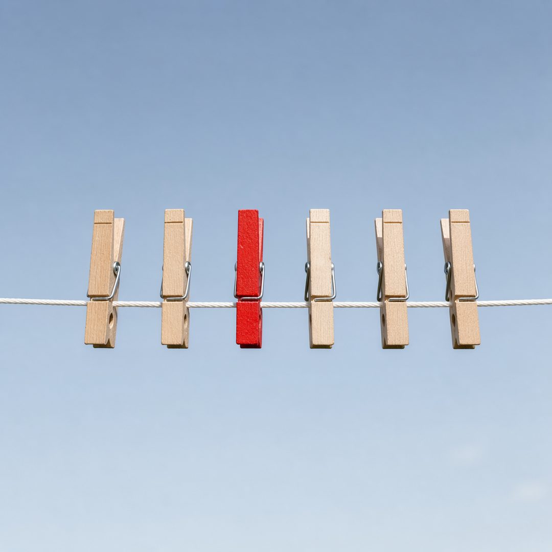 Clothespins on a line, by FLUX 3 Image