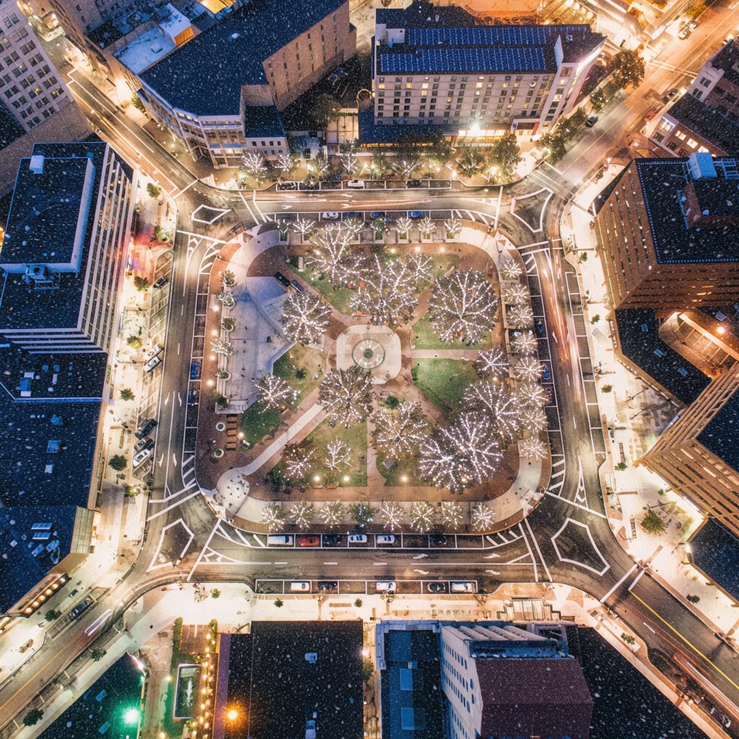 LEJ AI Image Generation Comparison, Winter: Public Square, Wilkes-Barre