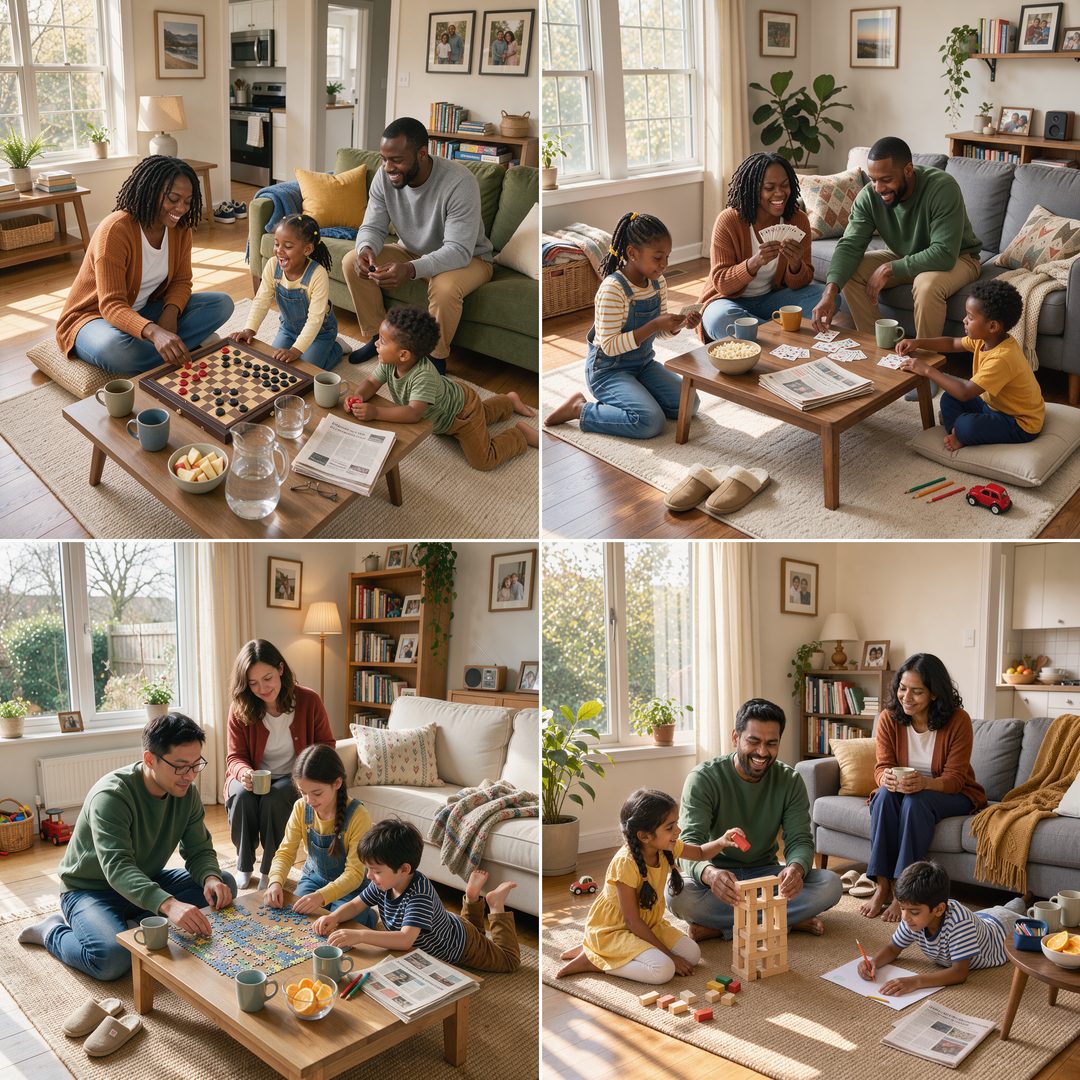 LEJ AI Image Generation Comparison, A family