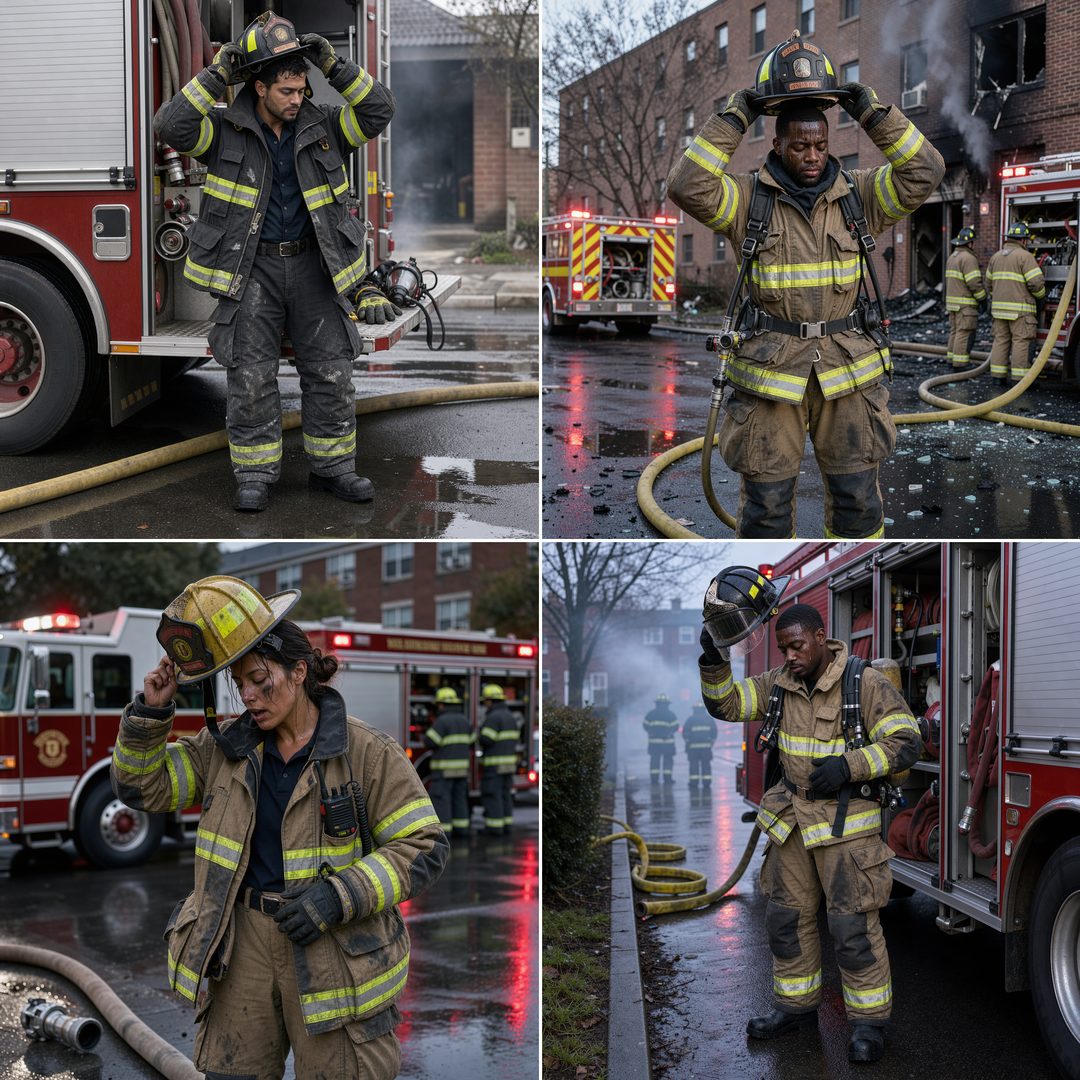 LEJ AI Image Generation Comparison, A firefighter