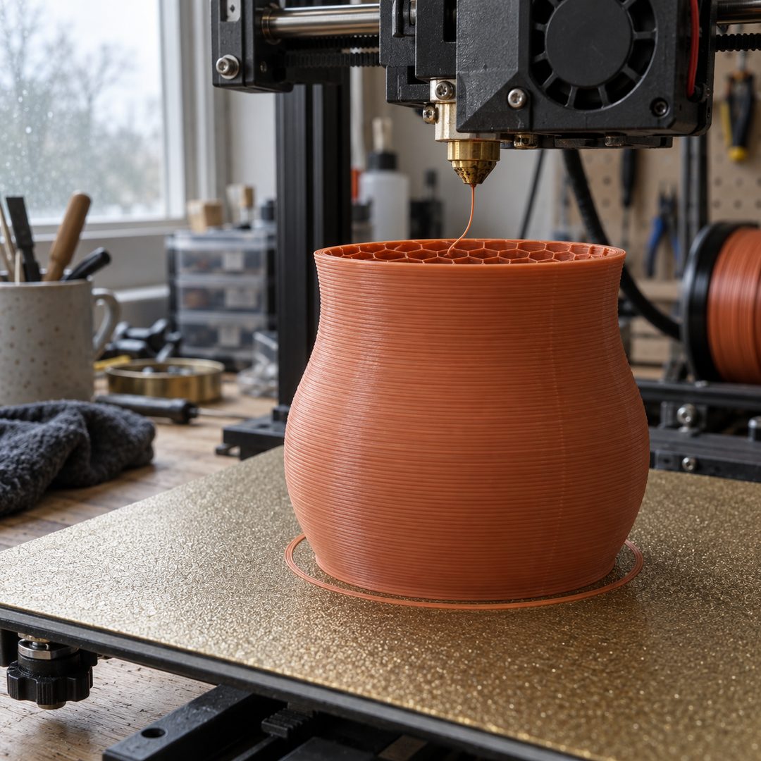 LEJ AI Image Generation Comparison, A print stopped halfway