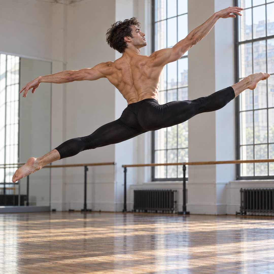 LEJ AI Image Generation Comparison, 2. A dancer in the air
