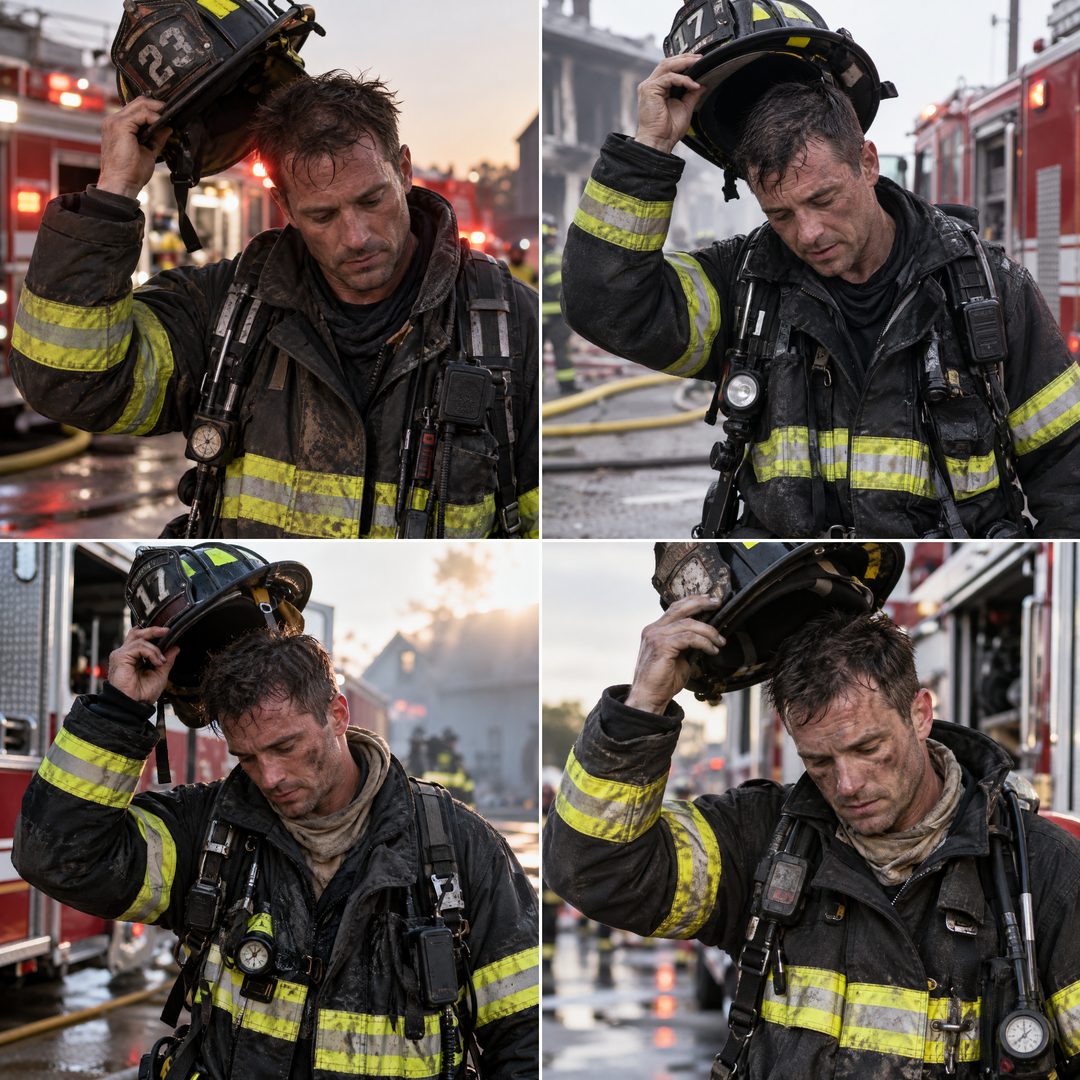 LEJ AI Image Generation Comparison, A firefighter