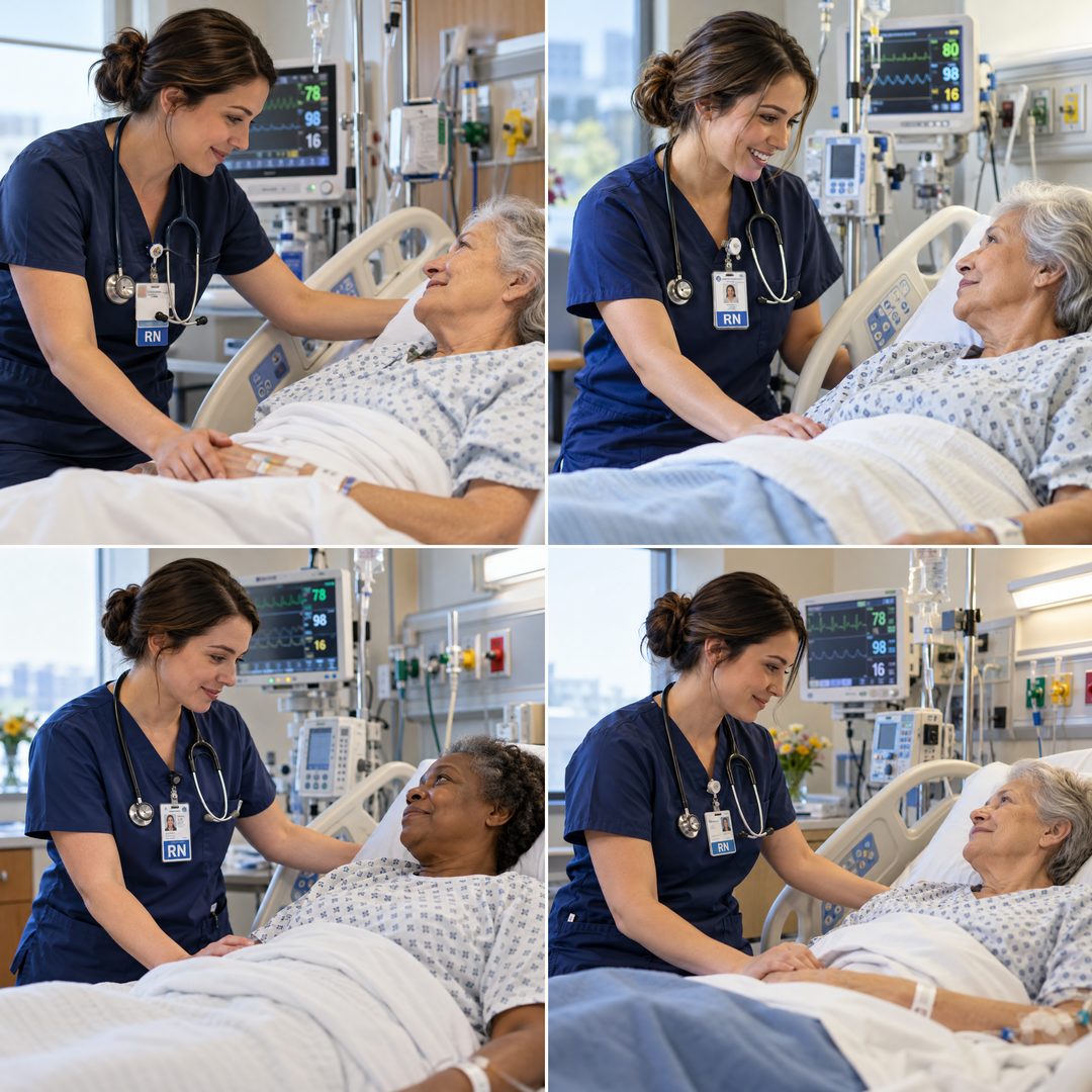 LEJ AI Image Generation Comparison, A nurse