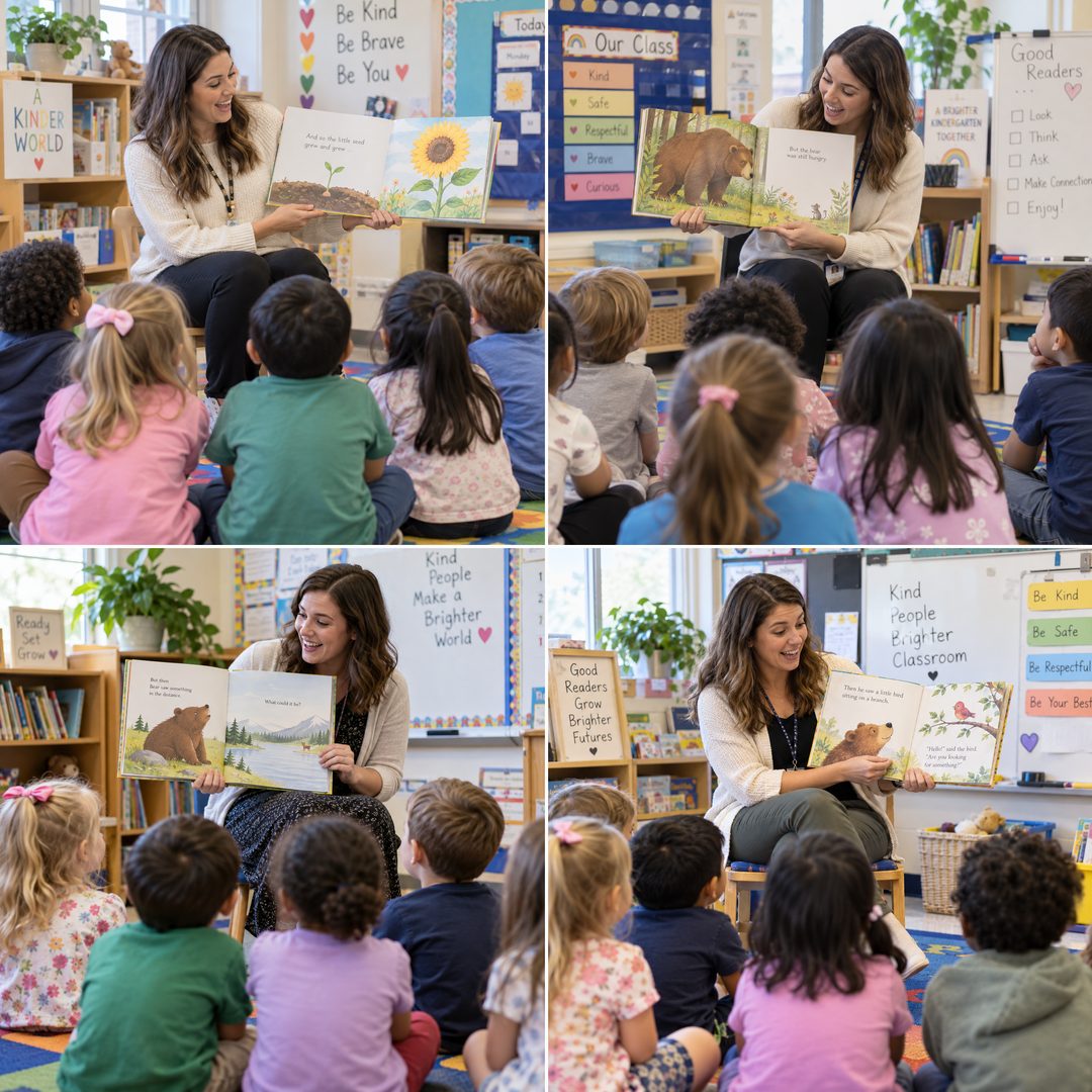 LEJ AI Image Generation Comparison, A kindergarten teacher