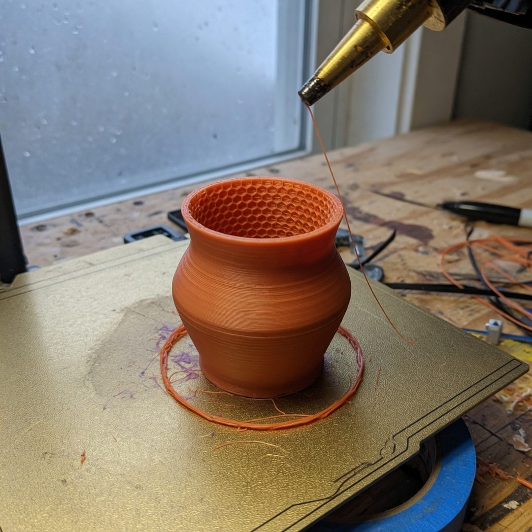 LEJ AI Image Generation Comparison, A print stopped halfway