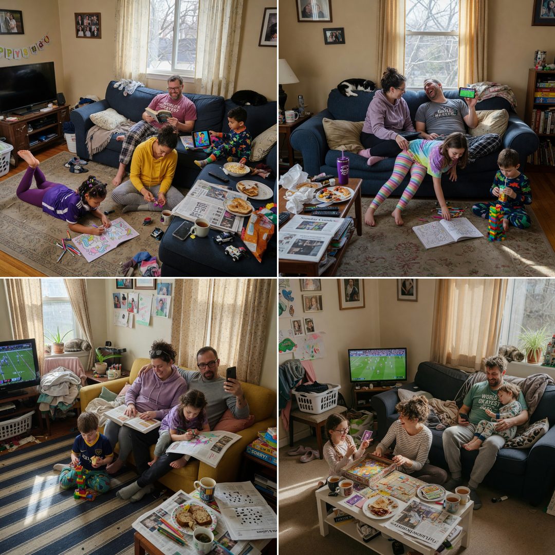 LEJ AI Image Generation Comparison, A family