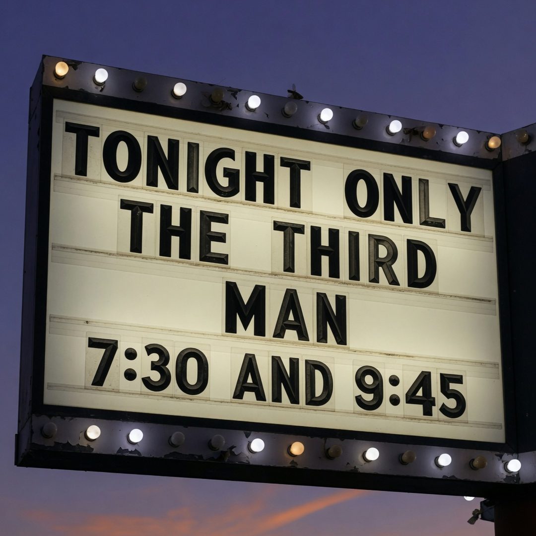 LEJ AI Image Generation Comparison, A theater marquee