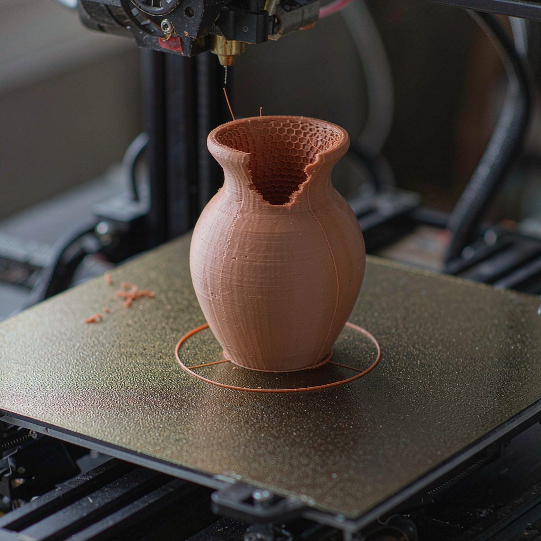 LEJ AI Image Generation Comparison, A print stopped halfway