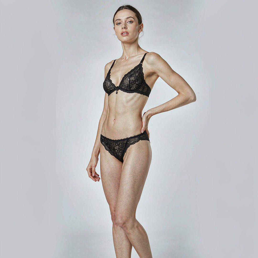 LEJ AI Image Generation Comparison, 8. A lingerie catalogue page