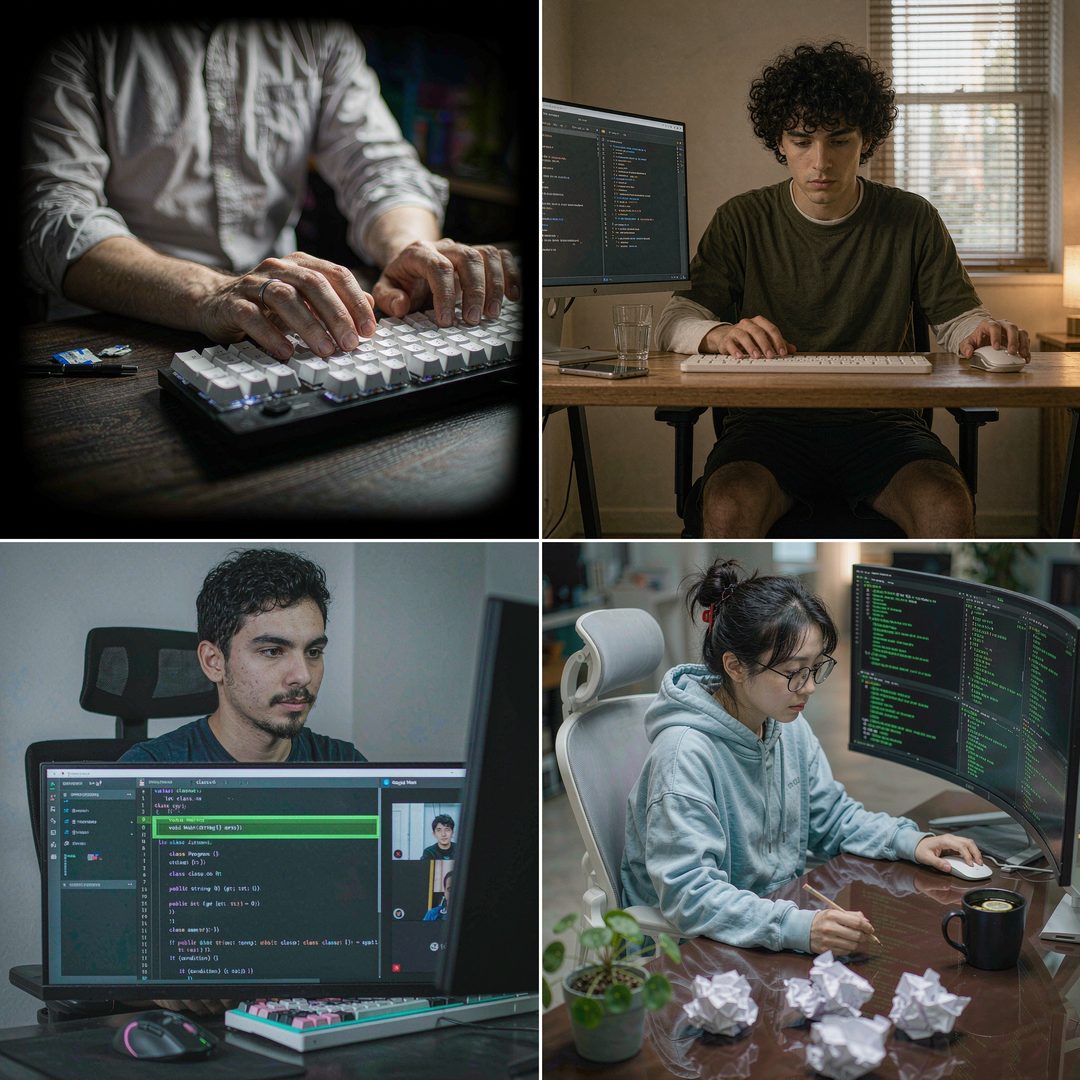 LEJ AI Image Generation Comparison, A software engineer