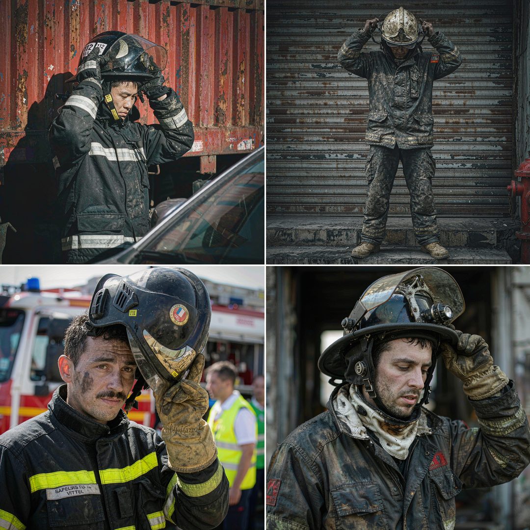 LEJ AI Image Generation Comparison, A firefighter