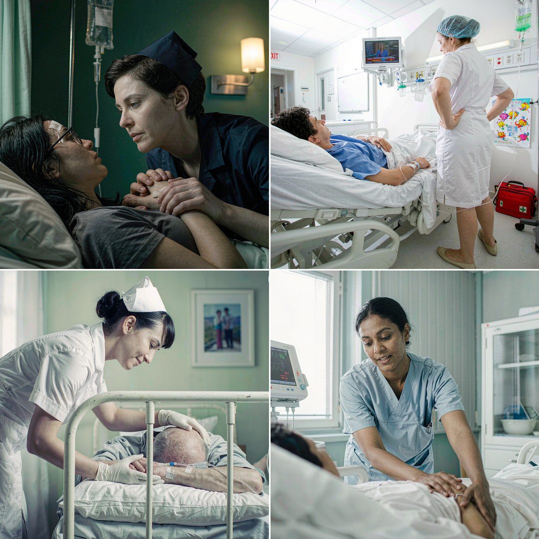 LEJ AI Image Generation Comparison, A nurse