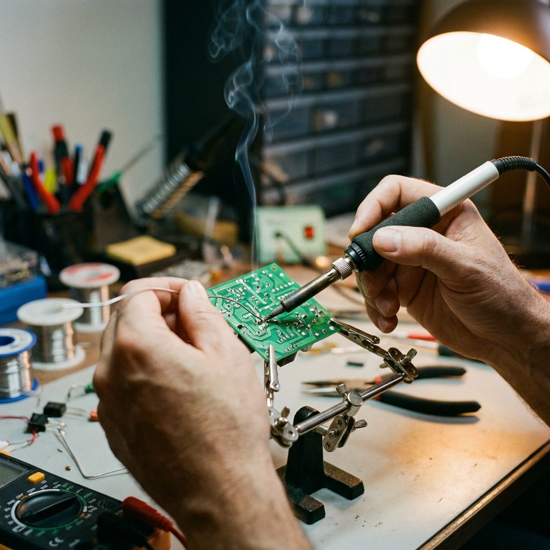 LEJ AI Image Generation Comparison, Soldering a joint