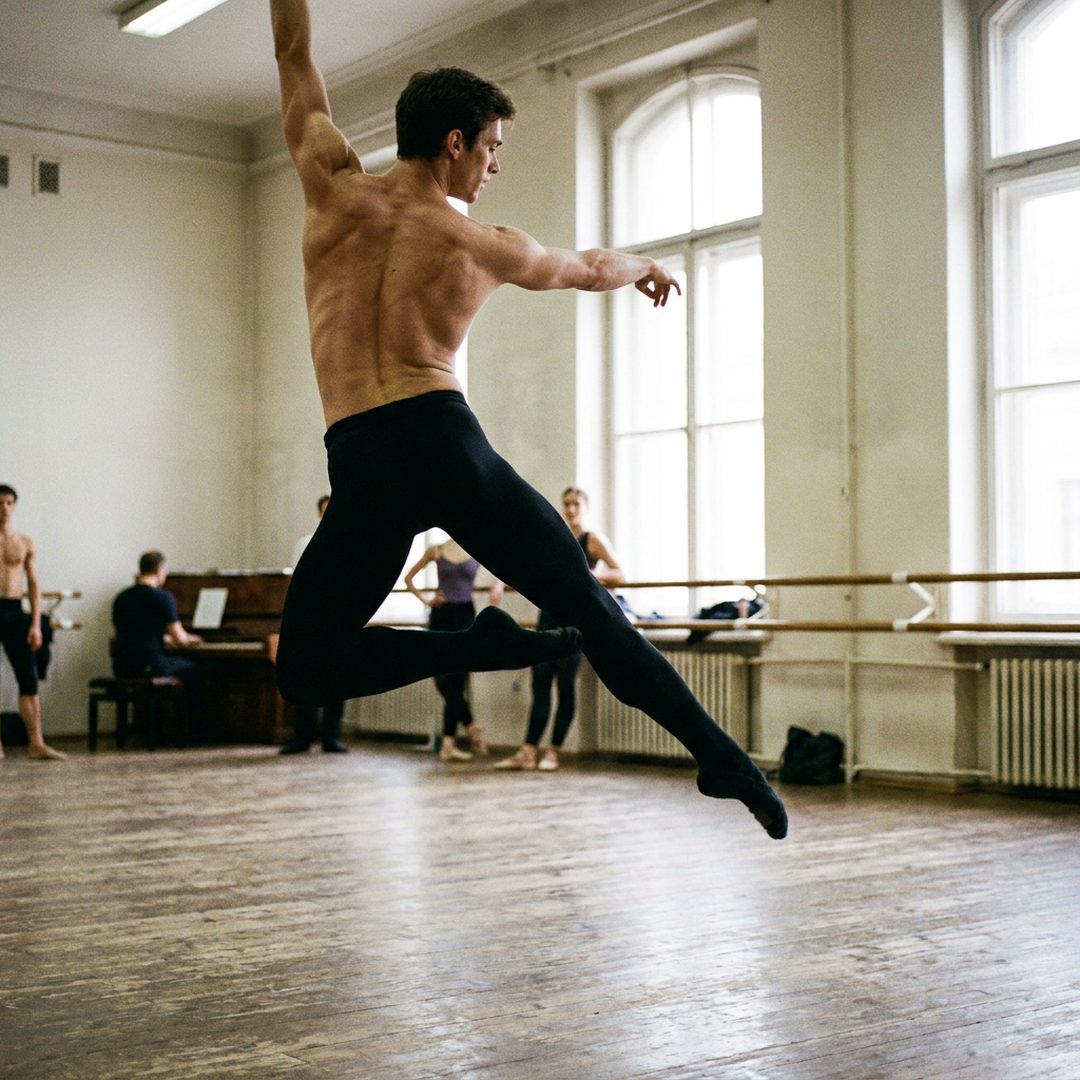 LEJ AI Image Generation Comparison, 2. A dancer in the air
