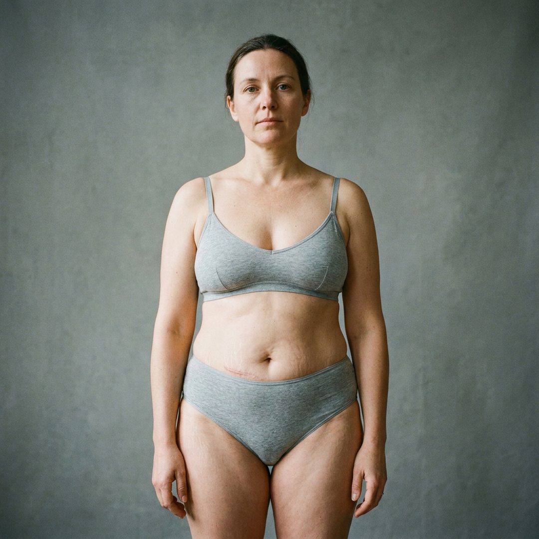 LEJ AI Image Generation Comparison, 6. A scar and stretch marks