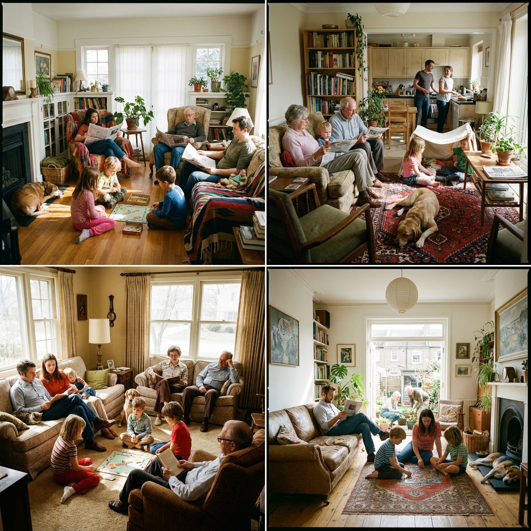 LEJ AI Image Generation Comparison, A family
