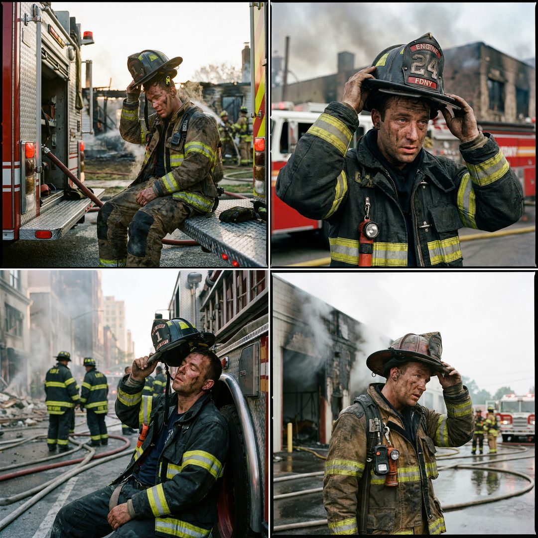 LEJ AI Image Generation Comparison, A firefighter